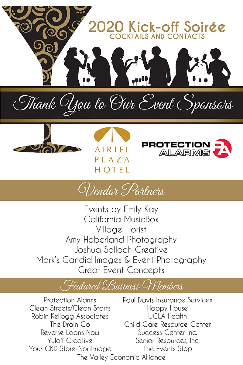 Northridge Chamber Soiree sponsors