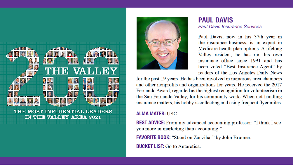 SFV Business Journal Honors Paul Davis